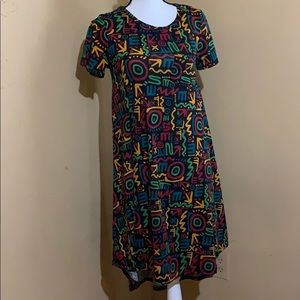 Sz xxs Lularoe Carly high low dress Euc